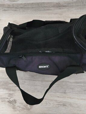 BENCMATE Soft Sided Small Pet Carrier Travel Bag | Black